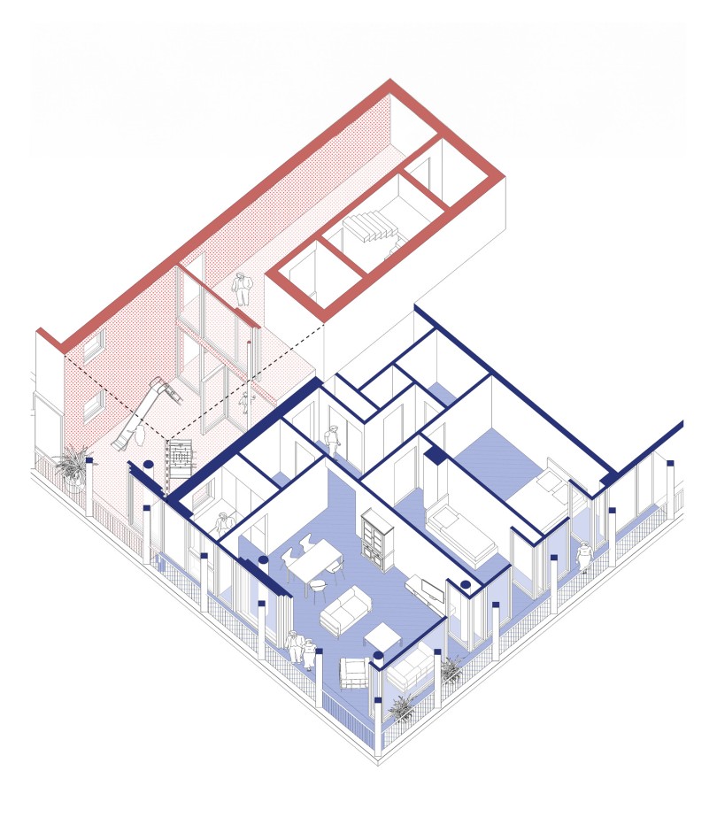 Housing unit & communal areas