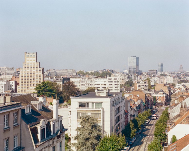 View over Brussels from the heights of Ixelles