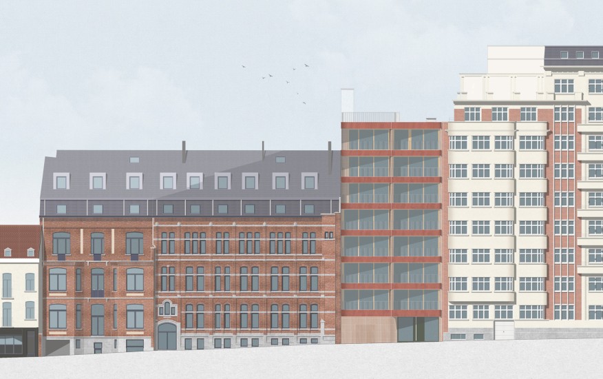 Elevation on Adoplhe Buyl Avenue