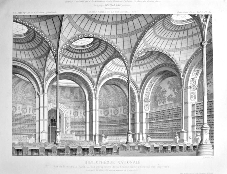 Henri Labrouste, Bibliotheque Nationale, 1878